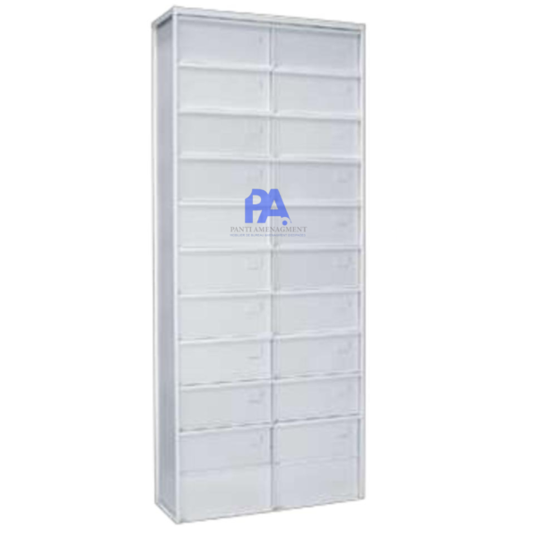 Armoire métallique  à clapet 20 cases