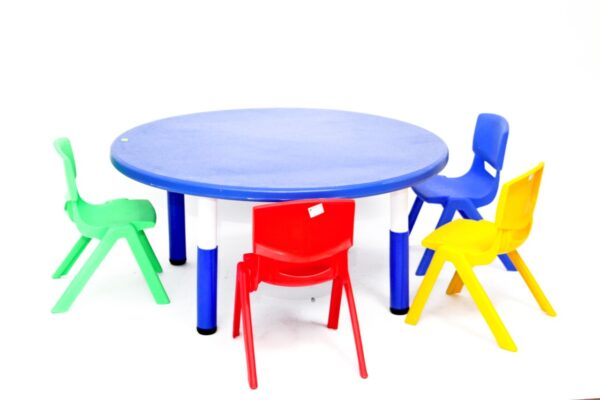 Table octogonale en plastique ronde